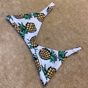 Pineapple bathing suit top